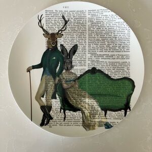 Fab Funky Lord Winston Decorative Plate 11”